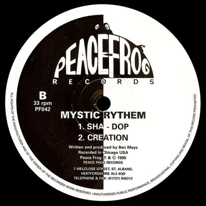 Mystic Rythem : Track Relaxer (12")