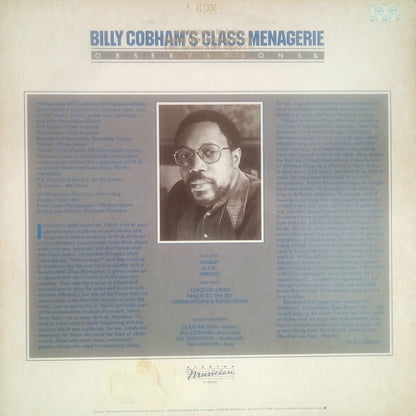 Billy Cobham's Glass Menagerie : Observations & (LP, Album, Promo, SP )