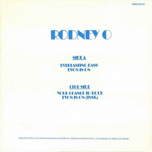 Rodney O : Everlasting Bass (12", Whi)