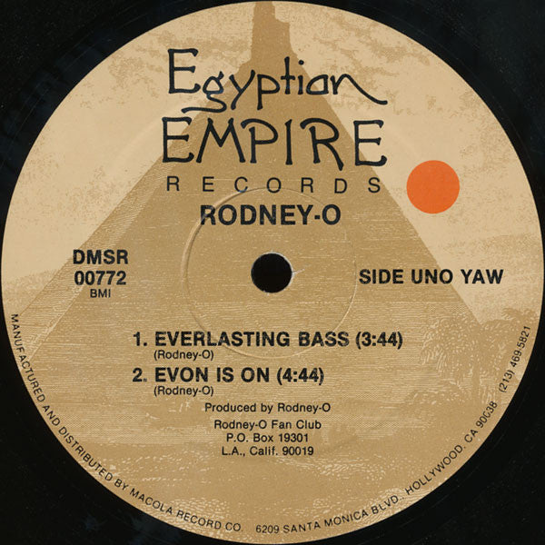 Rodney O : Everlasting Bass (12", Whi)