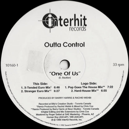 Outta Control : One Of Us (12")