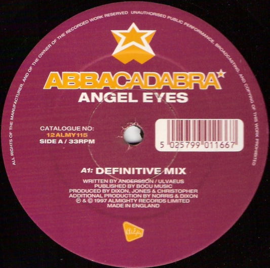 Abbacadabra : Angel Eyes (12")