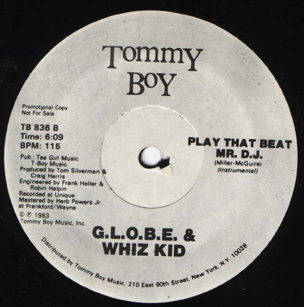 G.L.O.B.E. & Whiz Kid : Play That Beat Mr. D.J. (12", Promo)