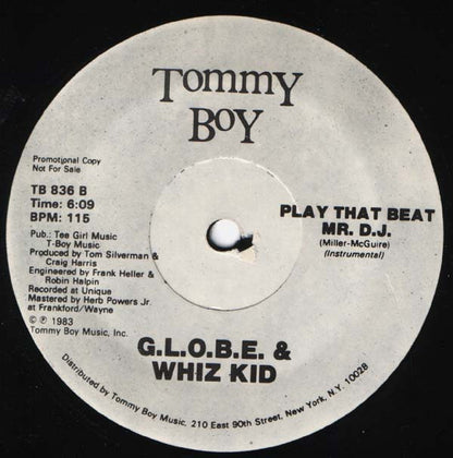 G.L.O.B.E. & Whiz Kid : Play That Beat Mr. D.J. (12", Promo)