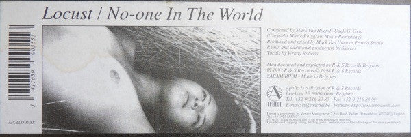 Locust : No-One In The World (Slacker Remixes) (12", Promo)