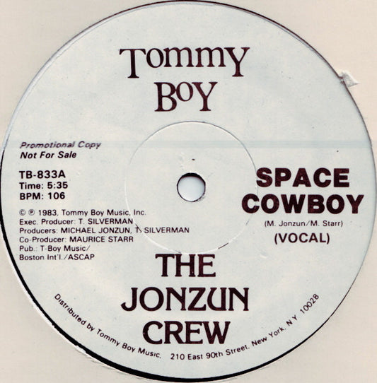 The Jonzun Crew : Space Cowboy (12", Promo)