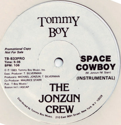 The Jonzun Crew : Space Cowboy (12", Promo)
