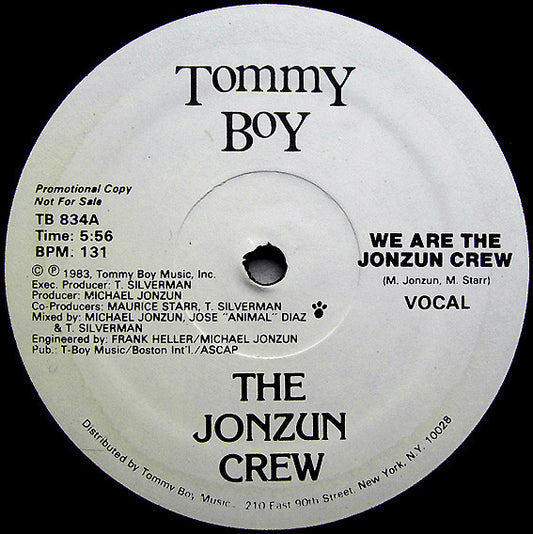 The Jonzun Crew : We Are The Jonzun Crew (12", Promo)