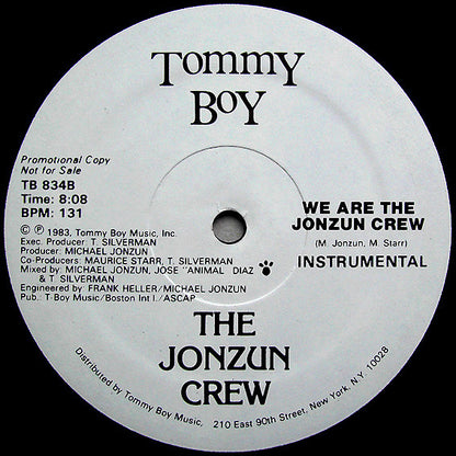 The Jonzun Crew : We Are The Jonzun Crew (12", Promo)