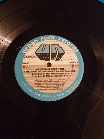 Majestic Productions : We Can Do This (Ain't No Half Steppin) / This Is The Jam (12", Promo)