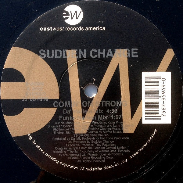 Sudden Change : Comin' On Strong (12")