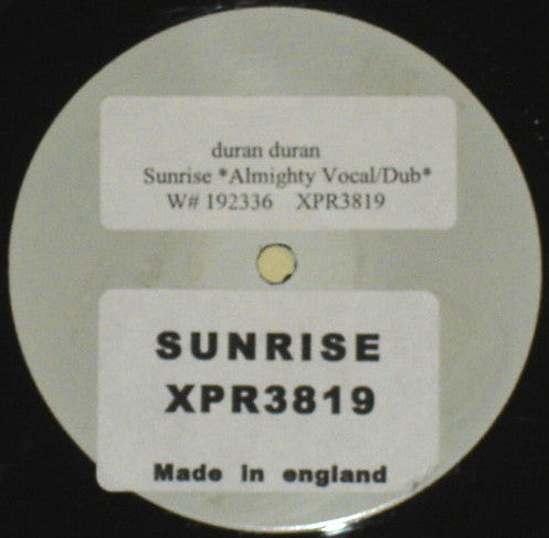 Duran Duran : (Reach Up For The) Sunrise (Remixes) (12", Promo, W/Lbl)
