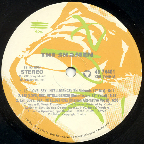 The Shamen : LSI (Love Sex Intelligence) (12")