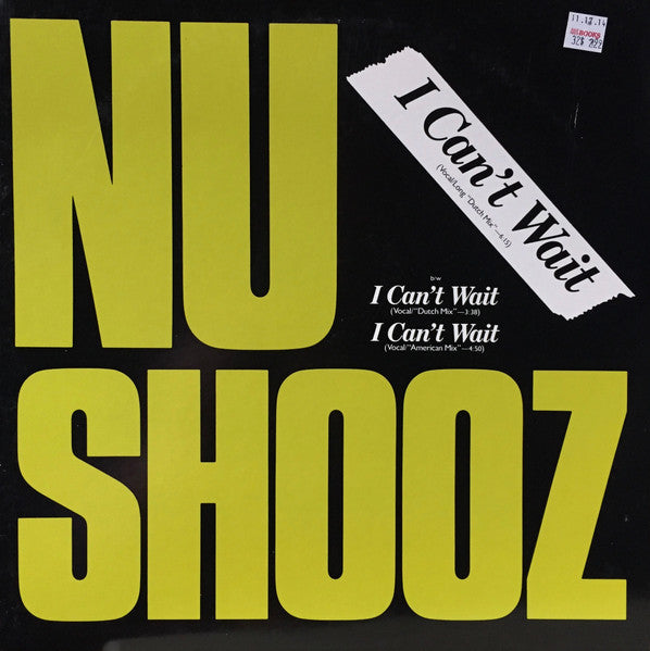 Nu Shooz : I Can't Wait (12", Spe)