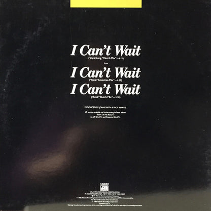 Nu Shooz : I Can't Wait (12", Spe)
