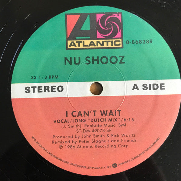 Nu Shooz : I Can't Wait (12", Spe)