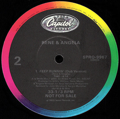 Rene & Àngela* : Keep Runnin' (12", Promo)