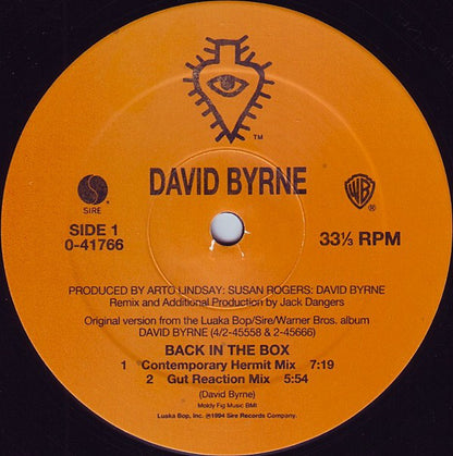 David Byrne : Back In The Box (12", Maxi)