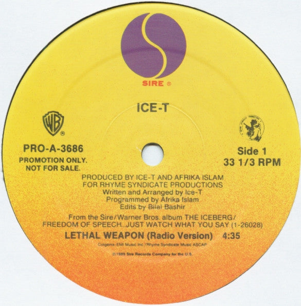 Ice-T : Lethal Weapon (12", Promo)