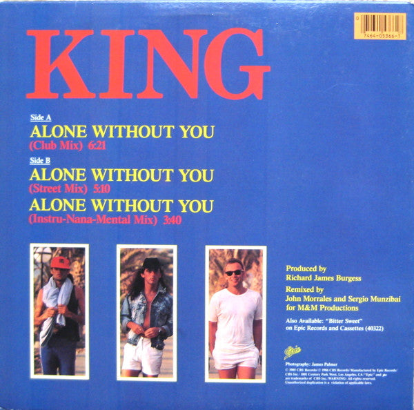 King : Alone Without You (12", Single)