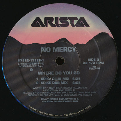 No Mercy : Where Do You Go (12")