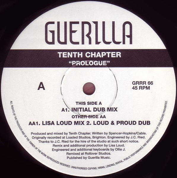 Tenth Chapter : Prologue (12")