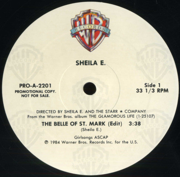 Sheila E. : The Belle Of St. Mark (12", Single, Promo)