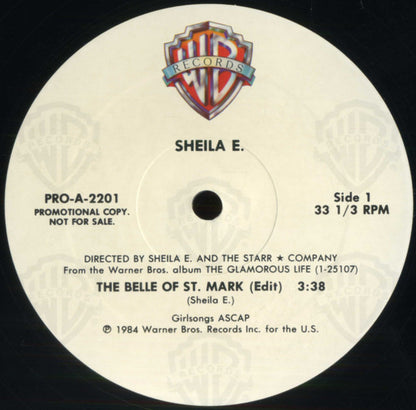 Sheila E. : The Belle Of St. Mark (12", Single, Promo)