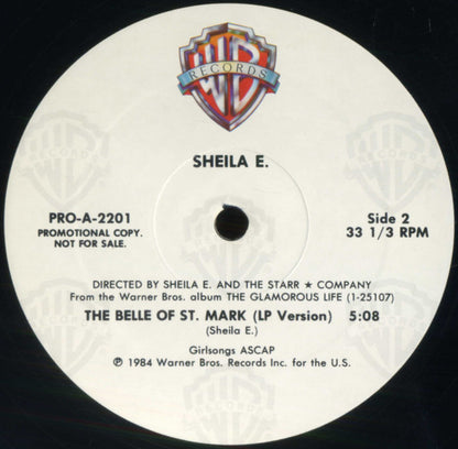 Sheila E. : The Belle Of St. Mark (12", Single, Promo)
