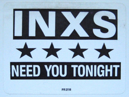 INXS : Need You Tonight (12", Single, Promo, SP )