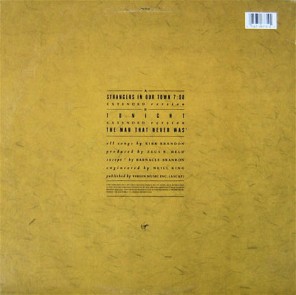 Spear Of Destiny : Strangers In Our Town (12", Single, Promo)