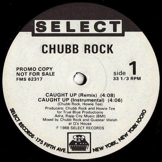 Chubb Rock : Caught Up (12", Promo)