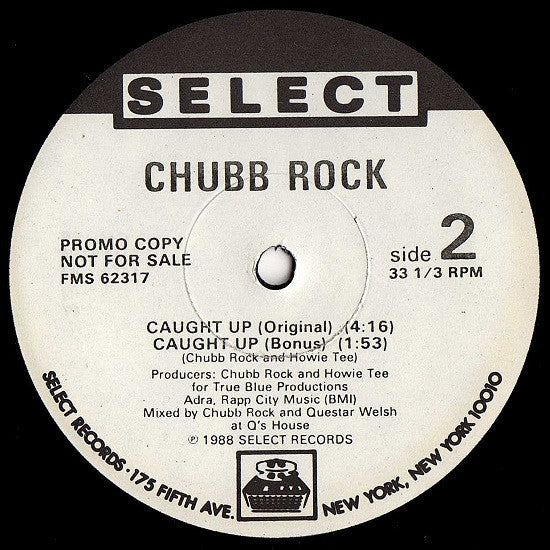 Chubb Rock : Caught Up (12", Promo)