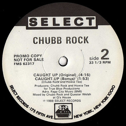 Chubb Rock : Caught Up (12", Promo)