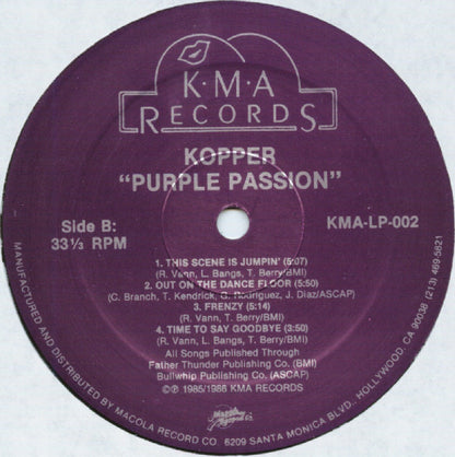 Kopper (2) : Purple Passion (LP, Album)