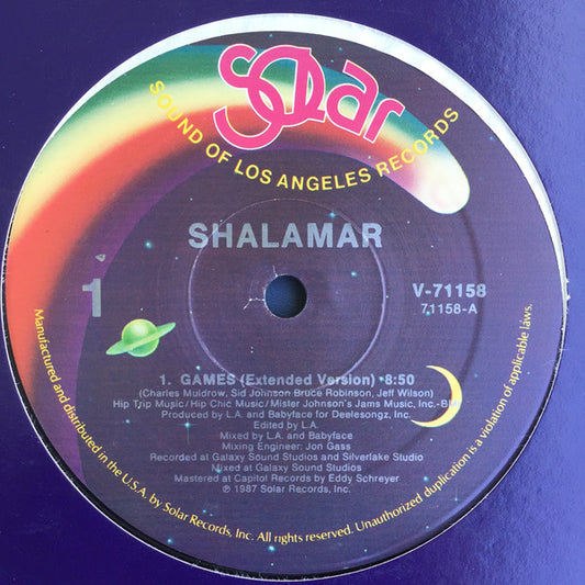 Shalamar : Games (12")