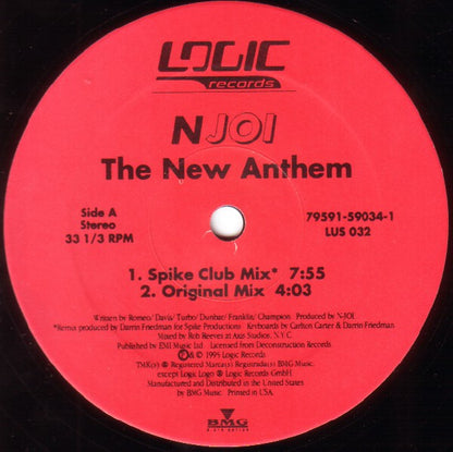 NJoi* Featuring Mark Franklin (2) And Nigel Champion : The New Anthem (12")