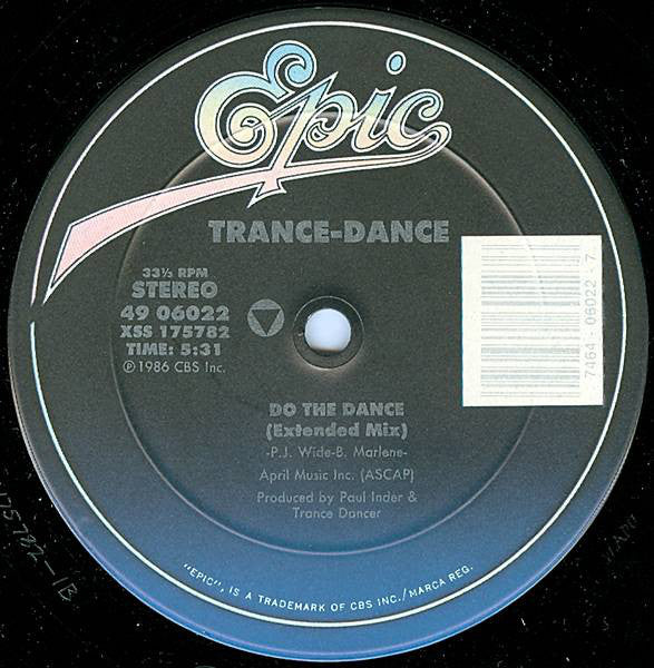 Trance-Dance* : Do The Dance (12")