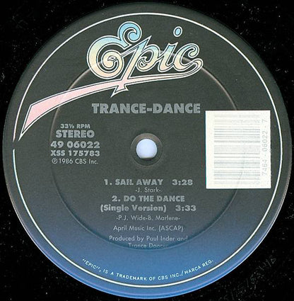 Trance-Dance* : Do The Dance (12")