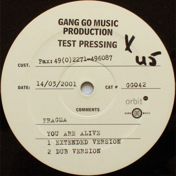 Fragma : You Are Alive (12", TP)