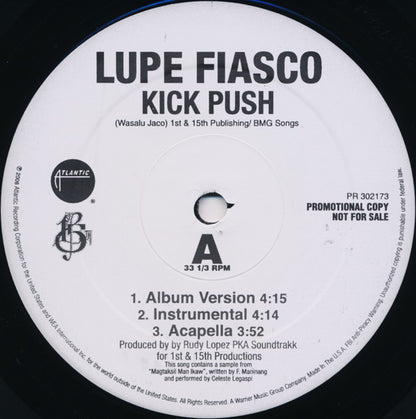 Lupe Fiasco : Kick Push / Just Might Be Okay (12", Promo)