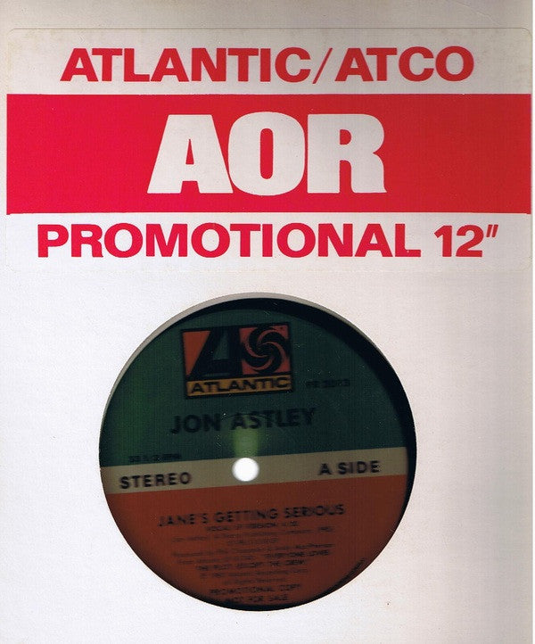 Jon Astley : Jane's Getting Serious (12", Promo)