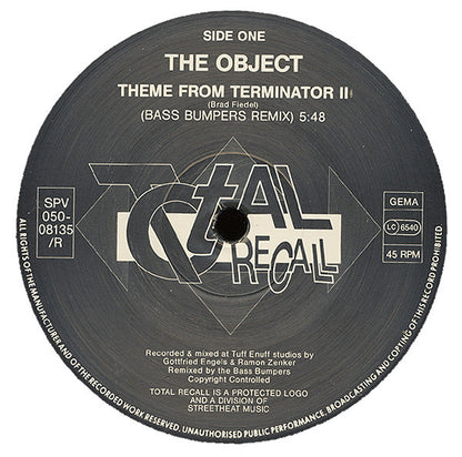 The Object : Terminator 2 Dance Theme (The Remixes) (12")