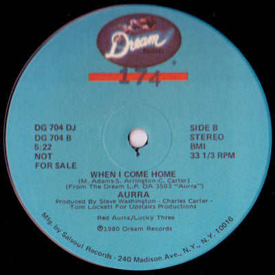 Aurra : In The Mood (To Groove) / When I Come Home (12", Promo)
