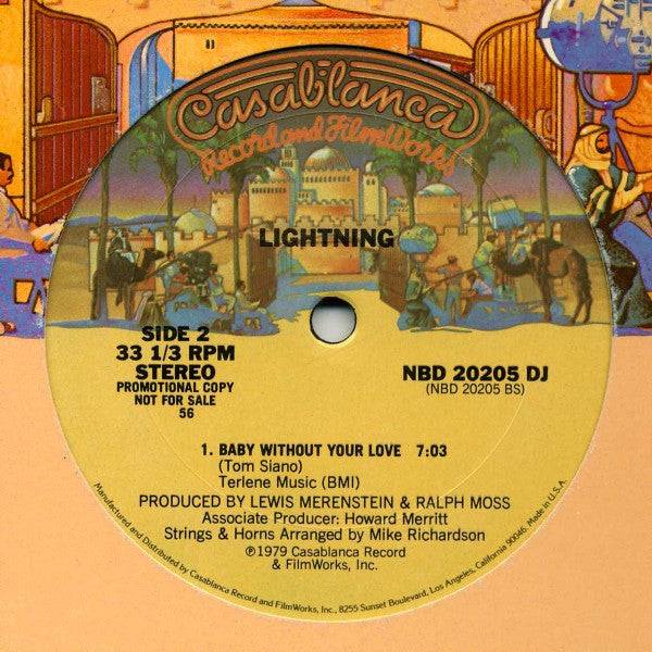 Lightning : Disco Symphony / Baby Without Your Love (12", Single, Promo)