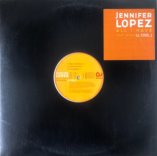 Jennifer Lopez Featuring LL Cool J : All I Have (12", Promo)