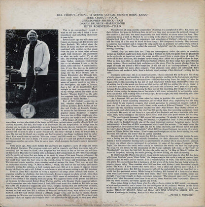 Bill Crofut : Poetry In Song (LP)