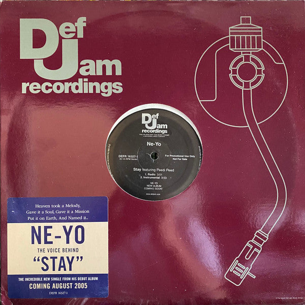 Ne-Yo : Stay (12", Single, Promo)