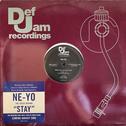 Ne-Yo : Stay (12", Single, Promo)