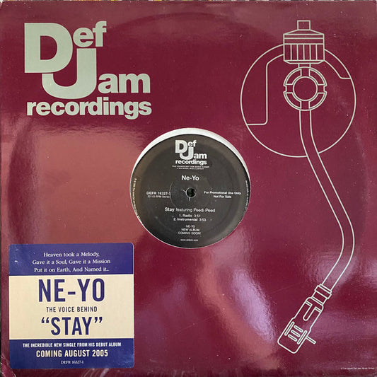 Ne-Yo : Stay (12", Single, Promo)